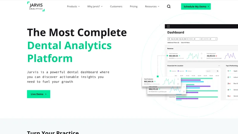 Jarvis Analytics website