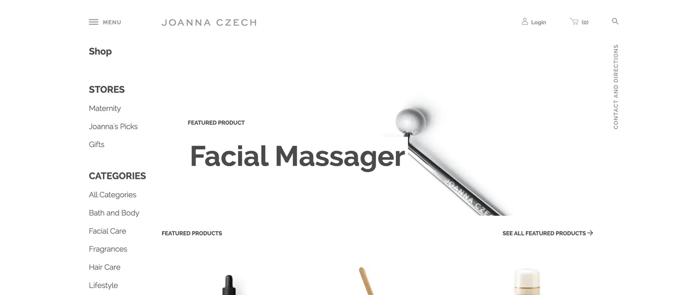 Joanna Czech skincare website