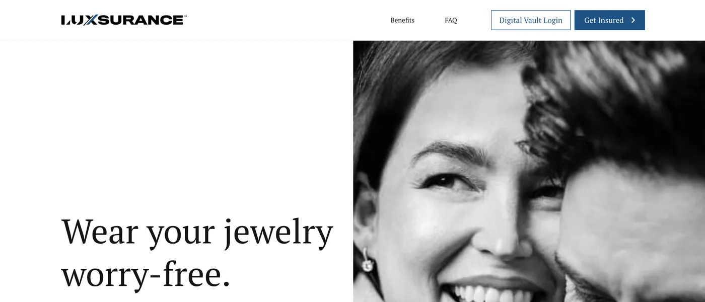 Luxsurance marketing website